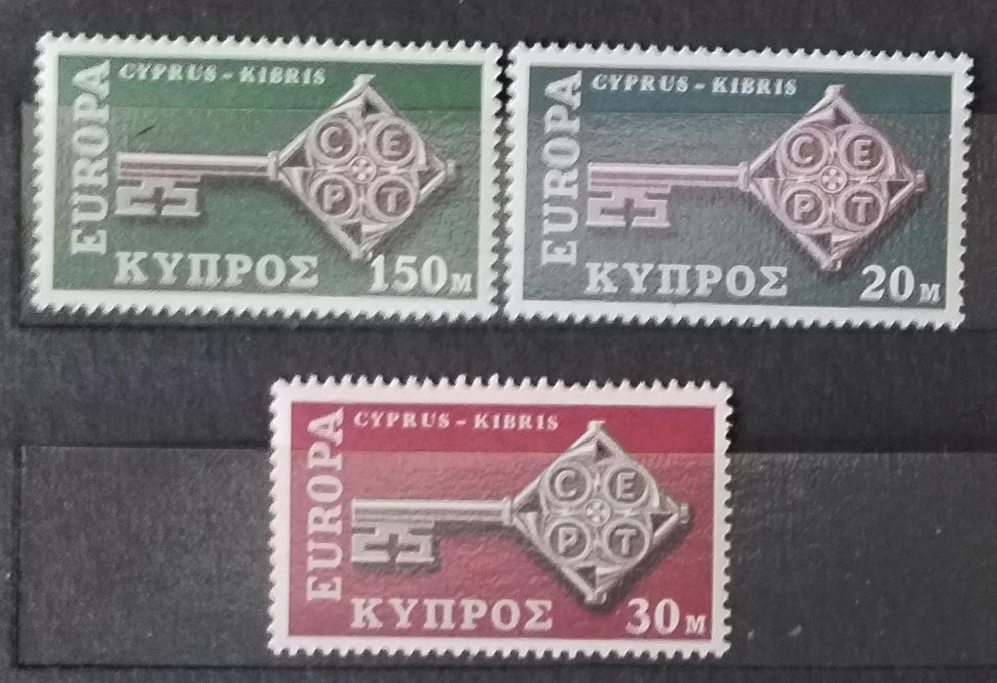 Kypr 1968 7€ Komplet ročník bez aršíku