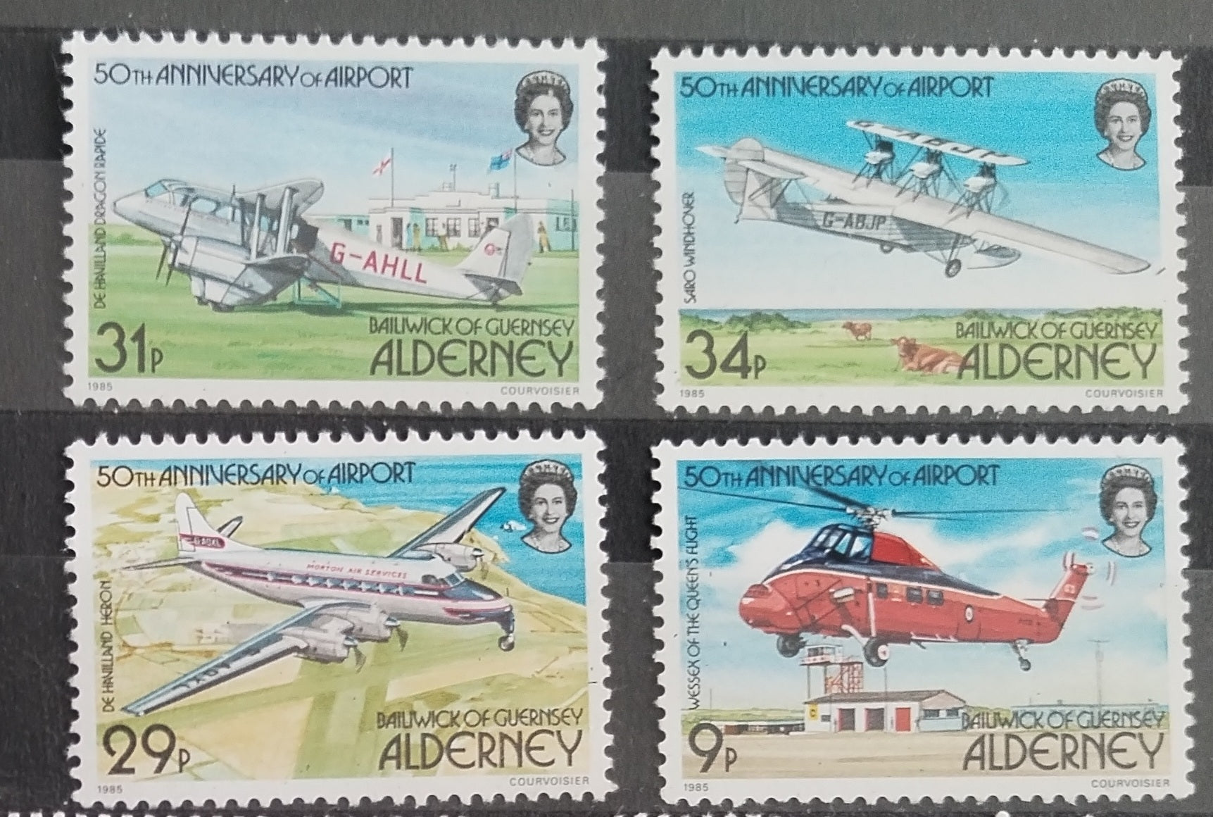 Alderney 1985 Výročí letiště, Letadla bez 13p