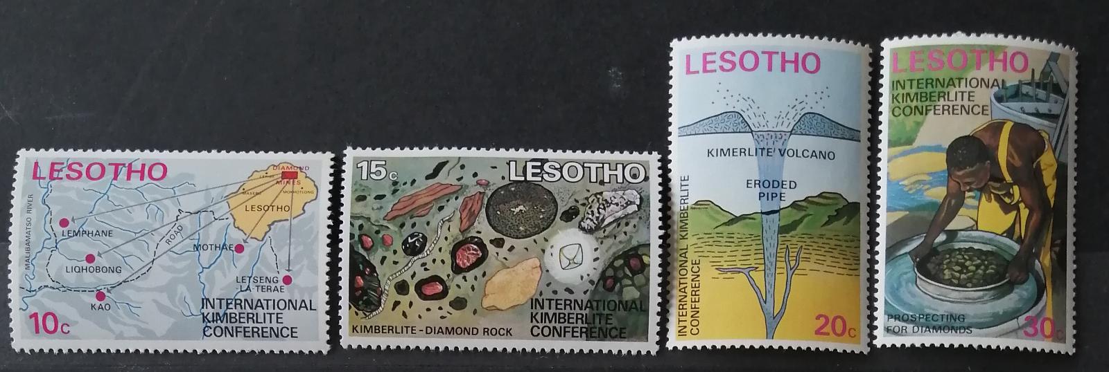 Lesotho 1973 18€ Mezinárodní geologický kongres, Doly a sopky