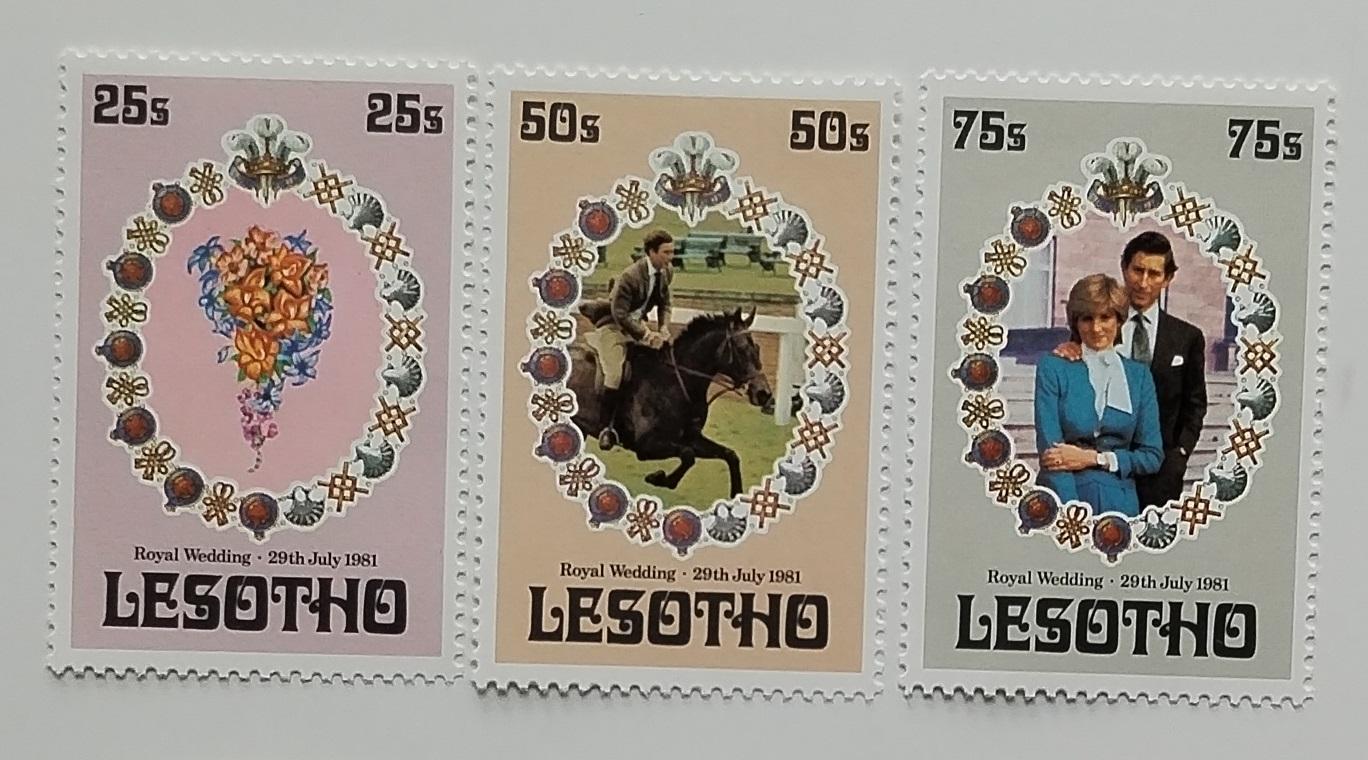 Lesotho 1981 Svatba princezny Diany a krále Karla III.