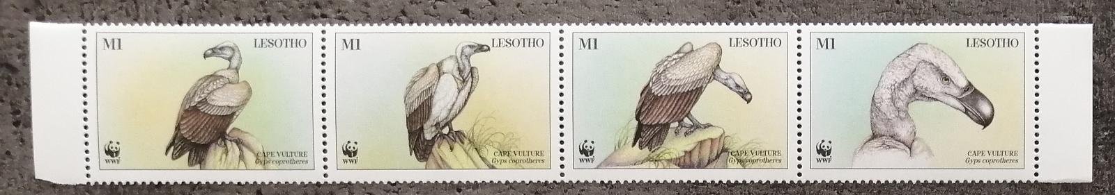 Lesotho 1998 Mi.1276-9 5,5€ WWF a národní fauna, Supi a ptáci