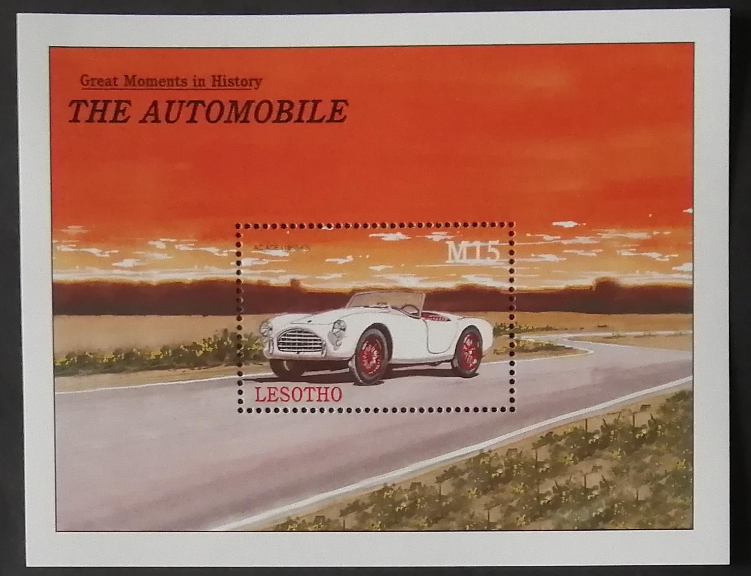 Lesotho 2000 Bl.171 5,5€ Retro auta, AC ACE