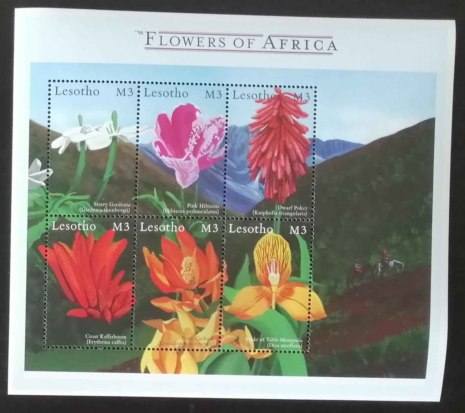 Lesotho 2000 Mi.1644-9 8€ Květiny a flora Afriky, orchideje