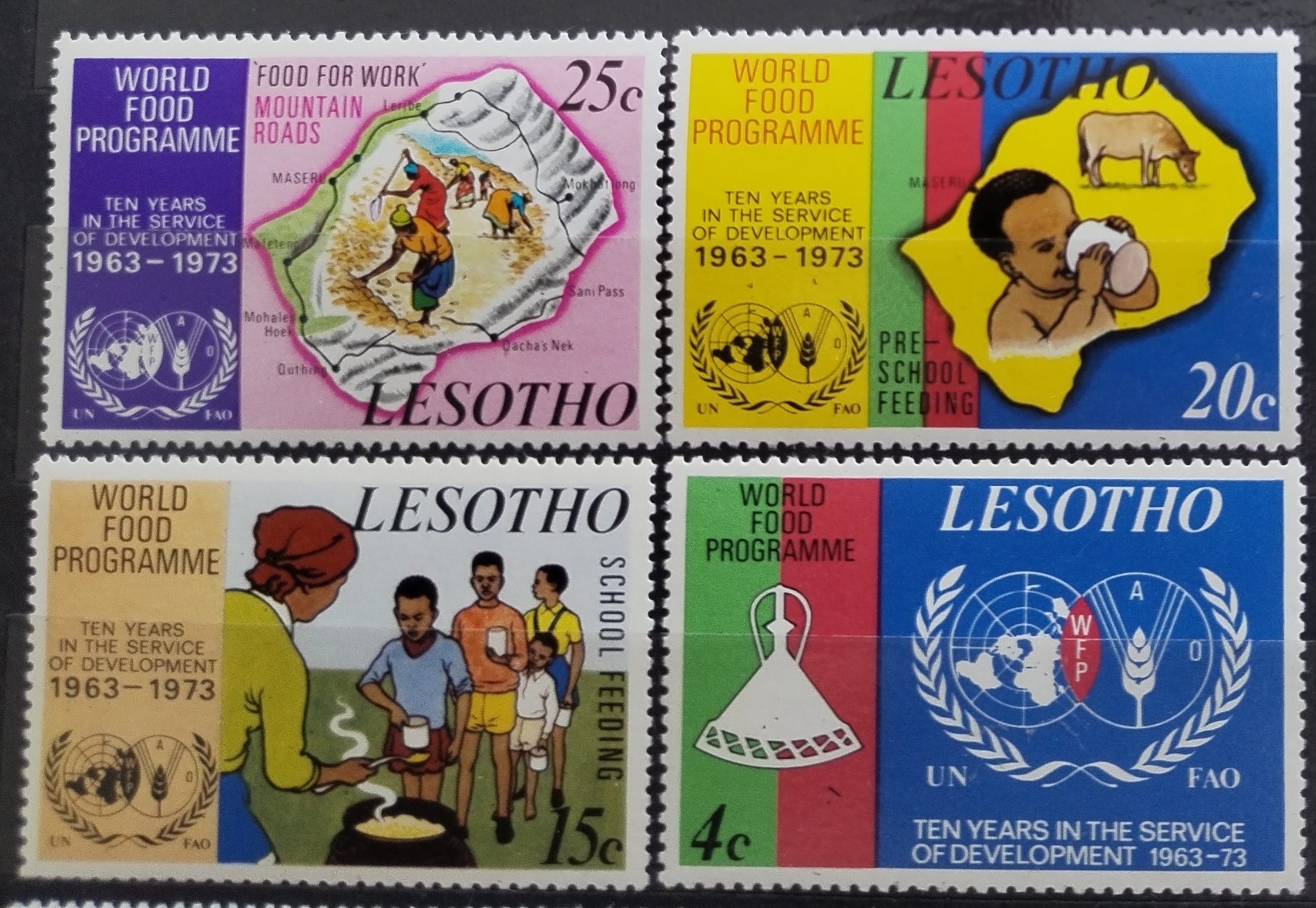 Lesotho 1973 Charita a mapy