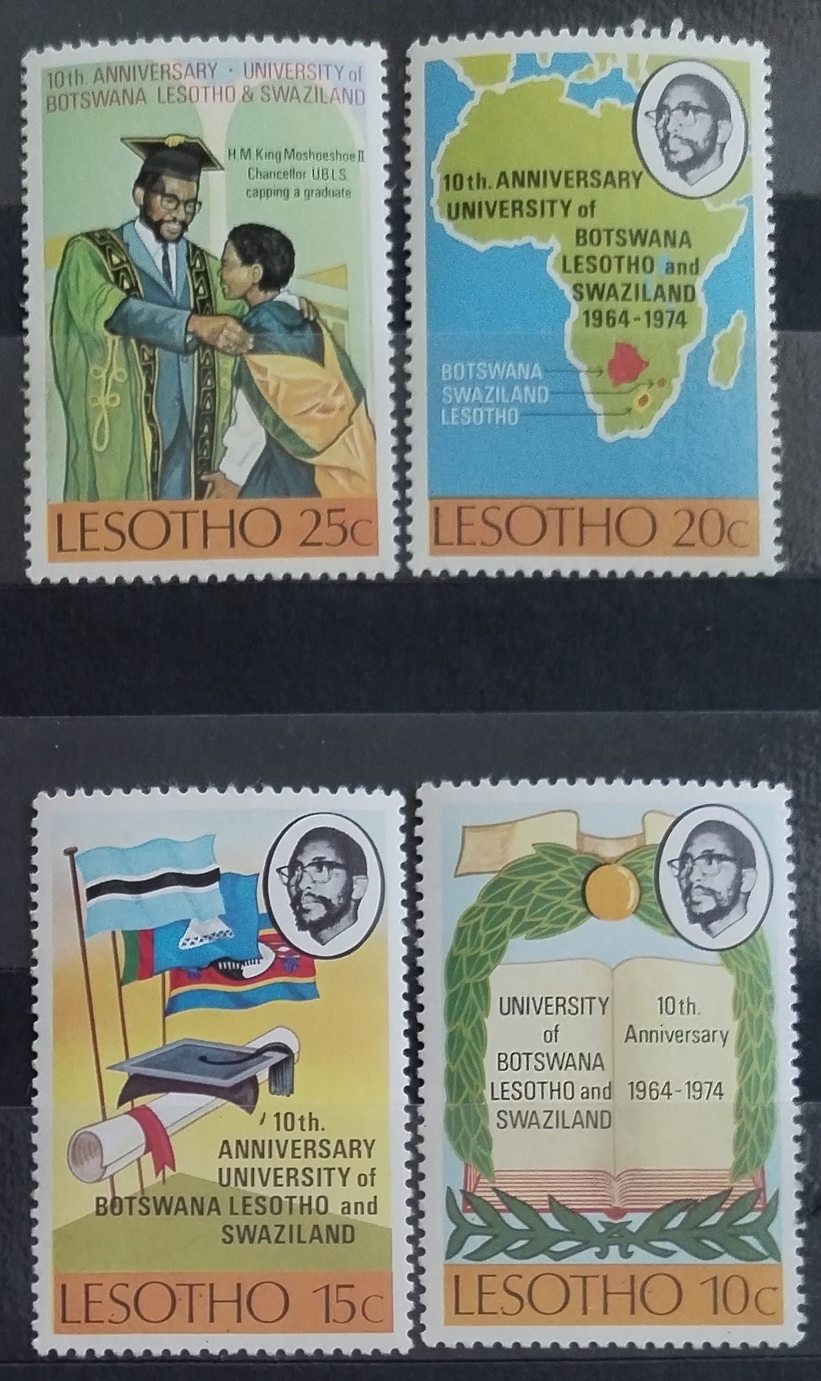 Lesotho 1974 Výročí univerzity, Mapy