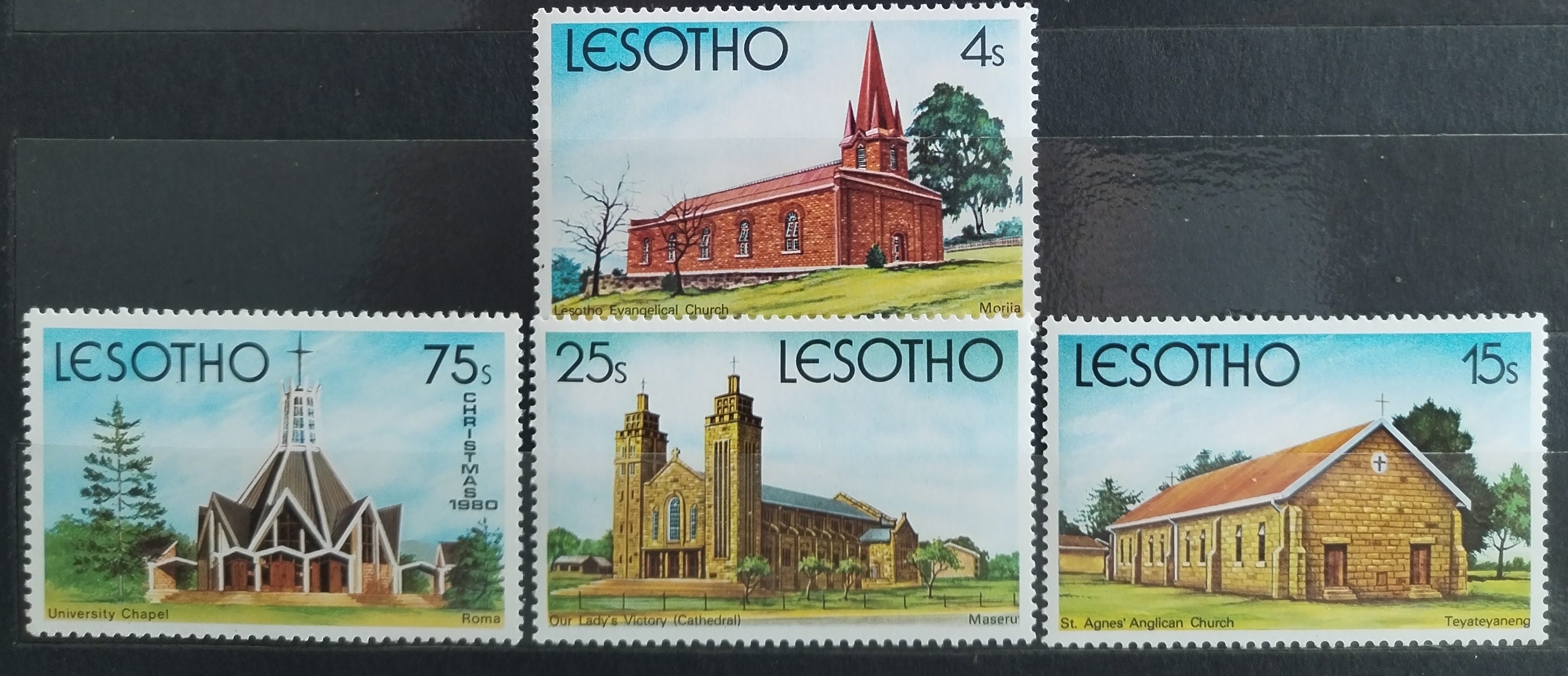 Lesotho 1980 Vánoce a kostely