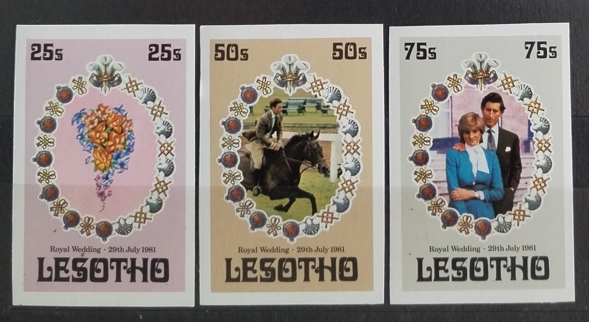 Lesotho 1981 Královská svatba IMPERF