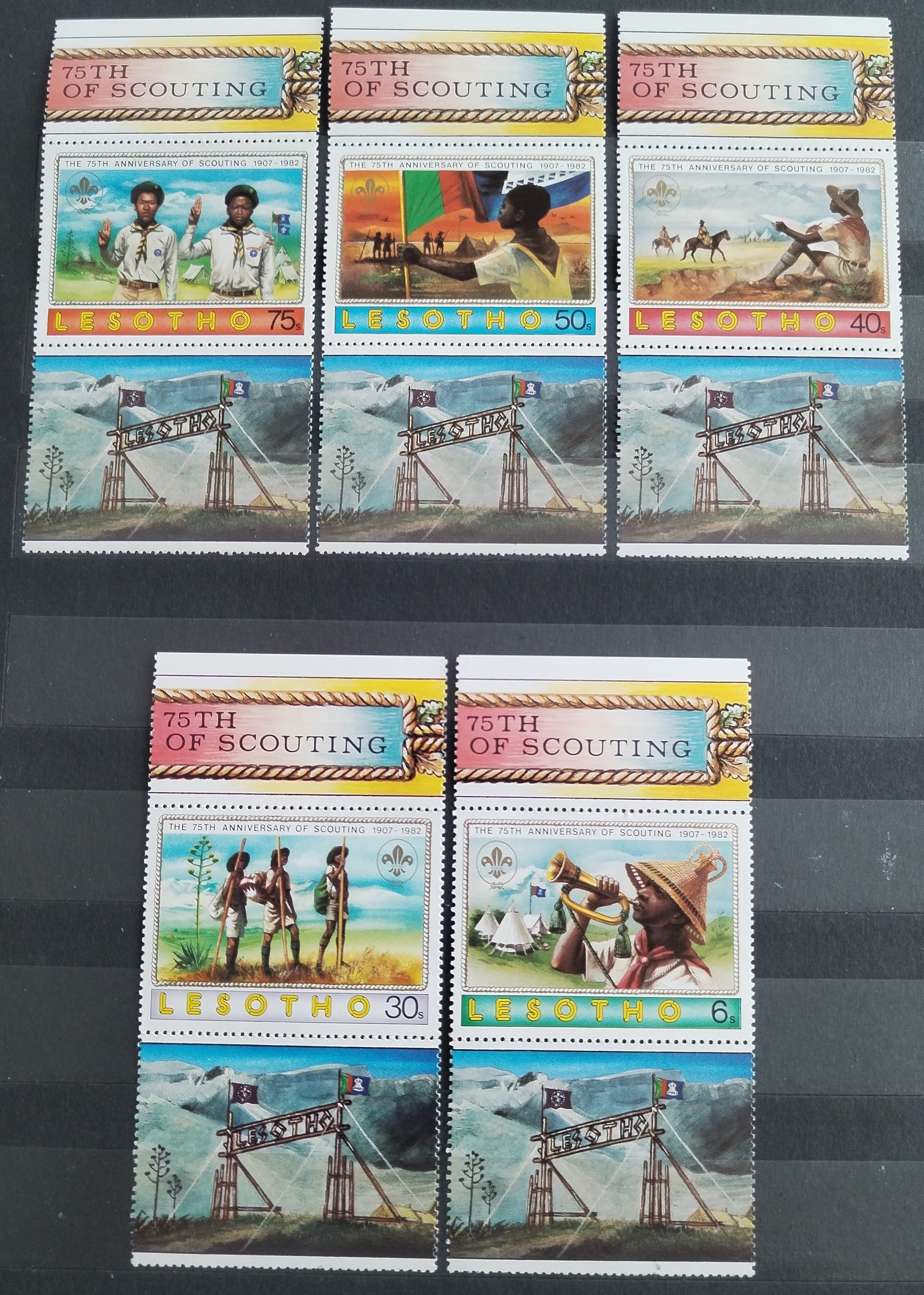 Lesotho 1982 Výročí skautingu
