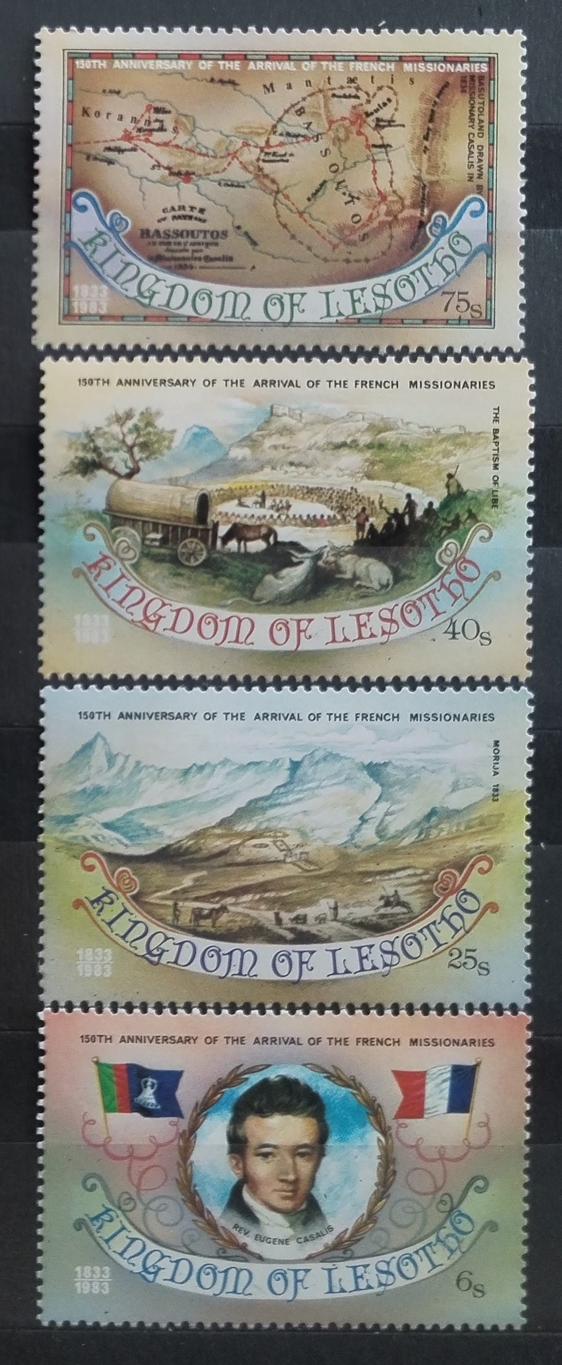 Lesotho 1983 Výročí misie, Mapy