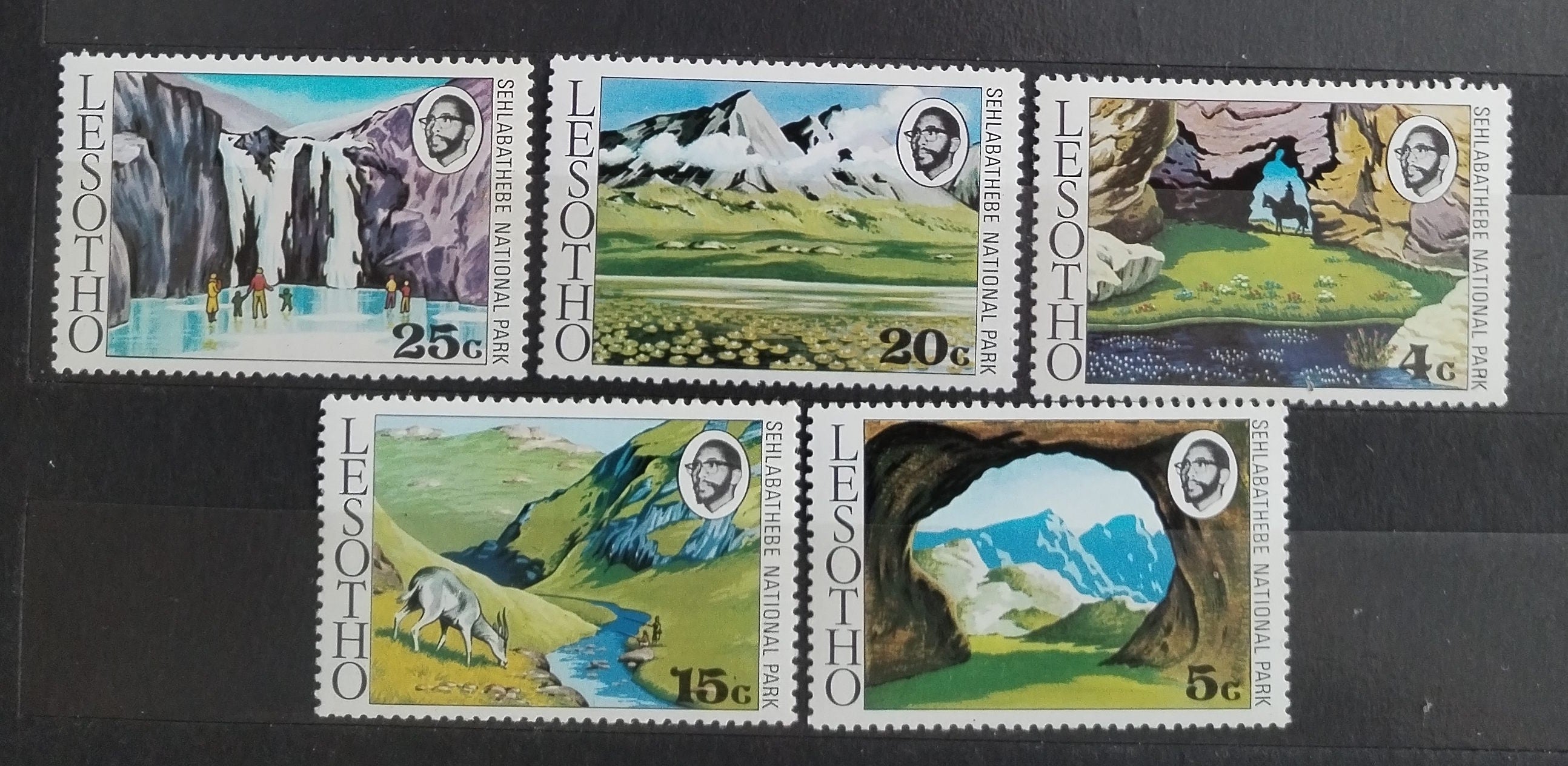 Lesotho 1975 Národní park a vodopády