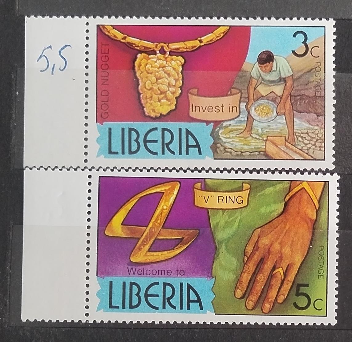 Libérie 1976 Národní průmysl a těžba zlata, Šperky