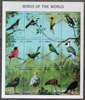 Libérie 1998 12€ Ptáci a tropická fauna země, Papoušci