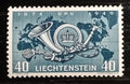 Lichtenštejnsko 1949 Výročí Světové poštovní unie, UPU