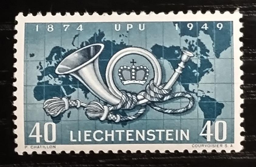 Lichtenštejnsko 1949 Výročí Světové poštovní unie, UPU