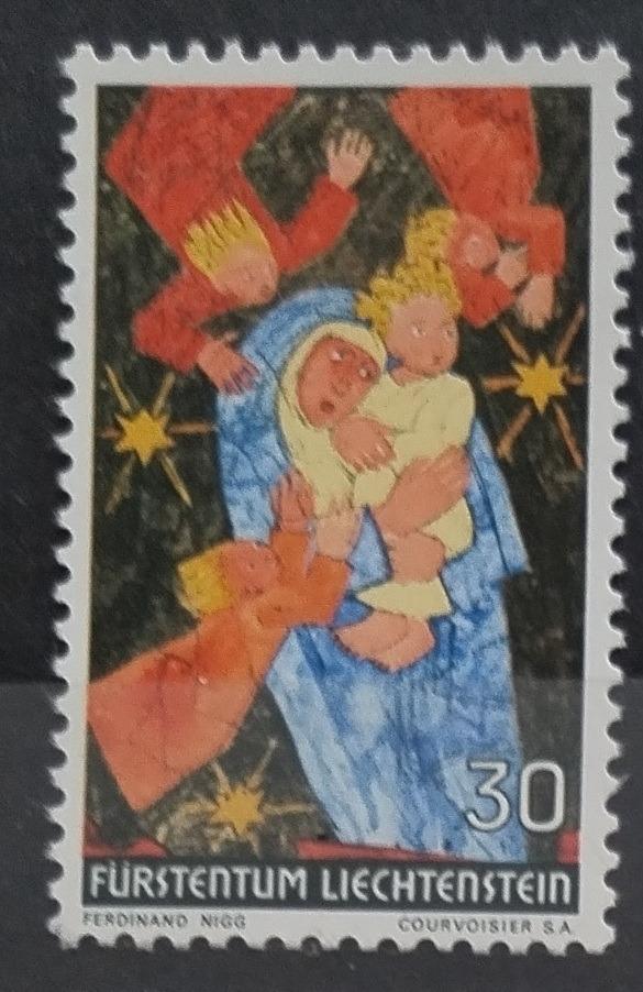 Lichtenštejnsko 1972 Vánoce a Panna Marie