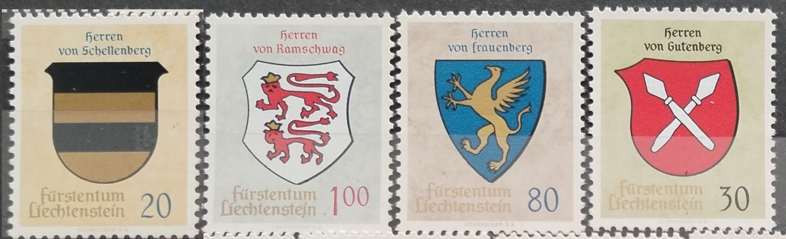 Lichtenštejsko 1965 Erby rodů