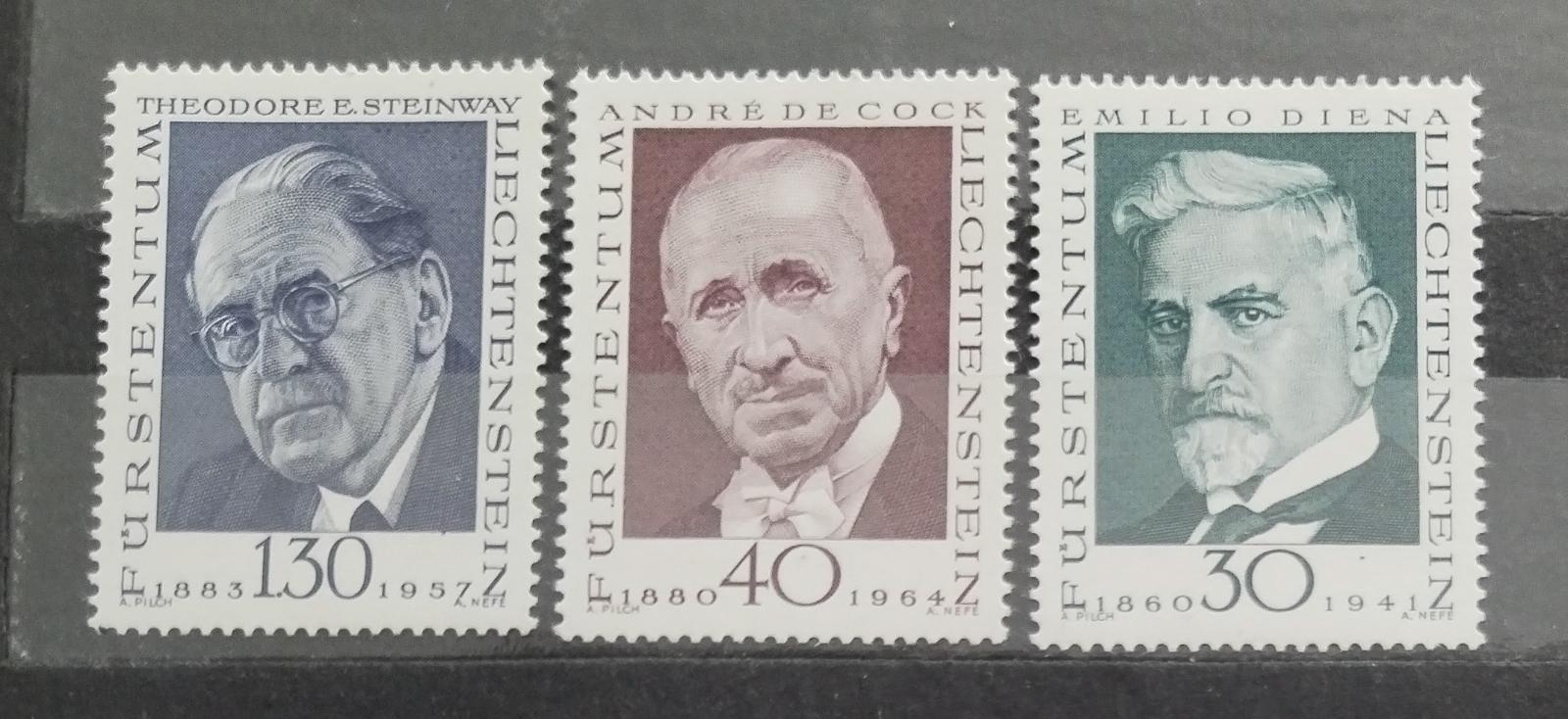 Lichtenštejsko 1972 Osobnosti filatelie