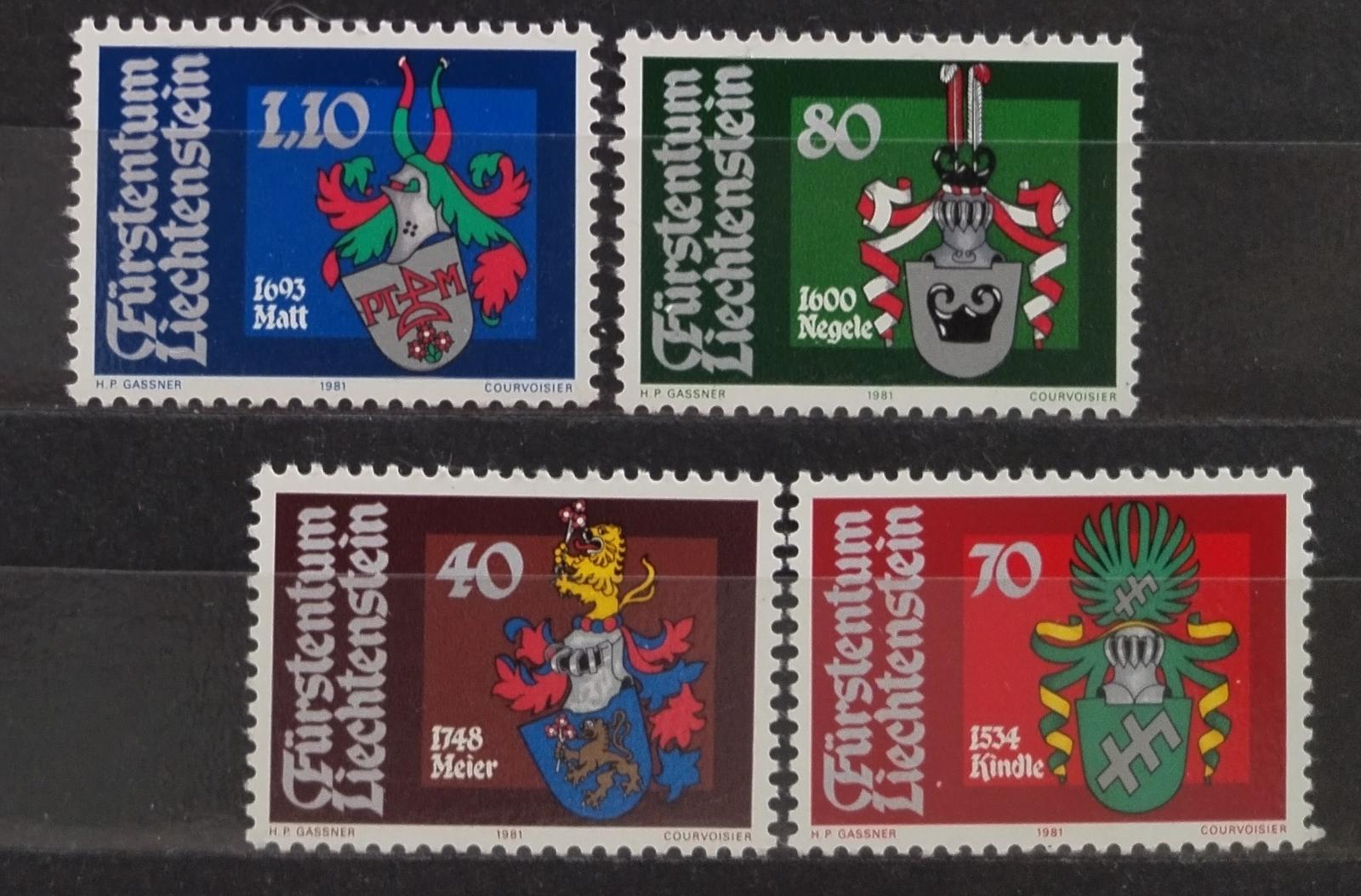 Lichtenštejsko 1981 Erby a heraldika rodů