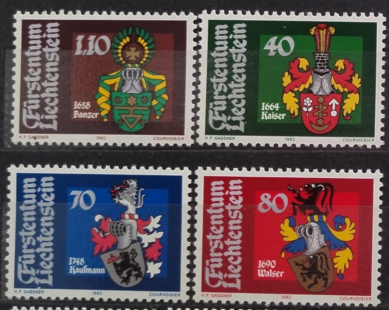 Lichtenštejsko 1982 Erby a heraldika rodů