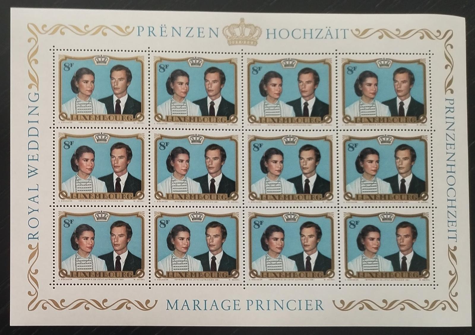 Lucembursko 1981 Svatba prince Henriho a Marii Mestre