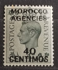 Britská pošta v Maroku 1937 Španělská měna - 40c 40£ (vada)