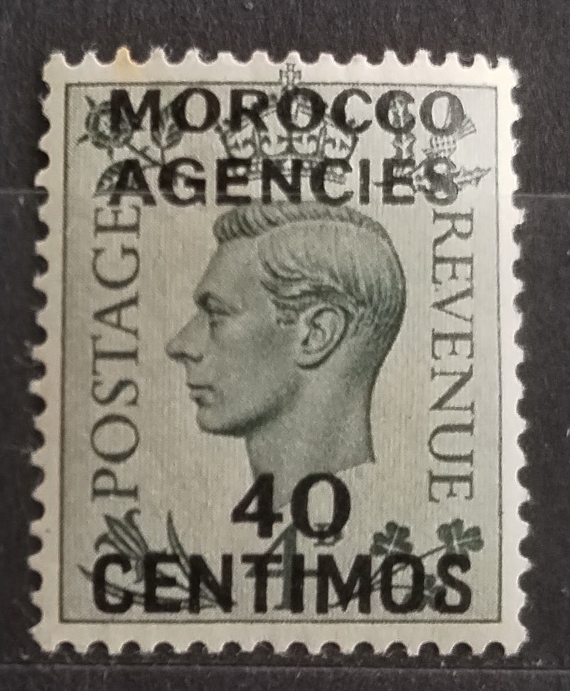 Britská pošta v Maroku 1937 Španělská měna - 40c 40£ (vada)