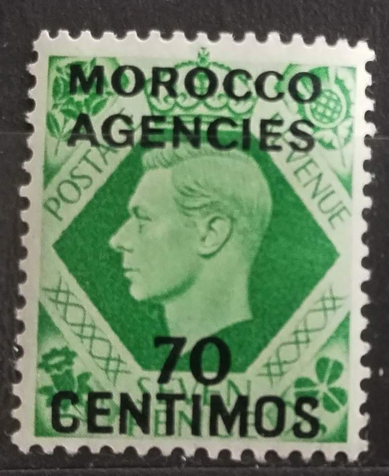 Britská pošta v Maroku 1937 Španělská měna - 70c
