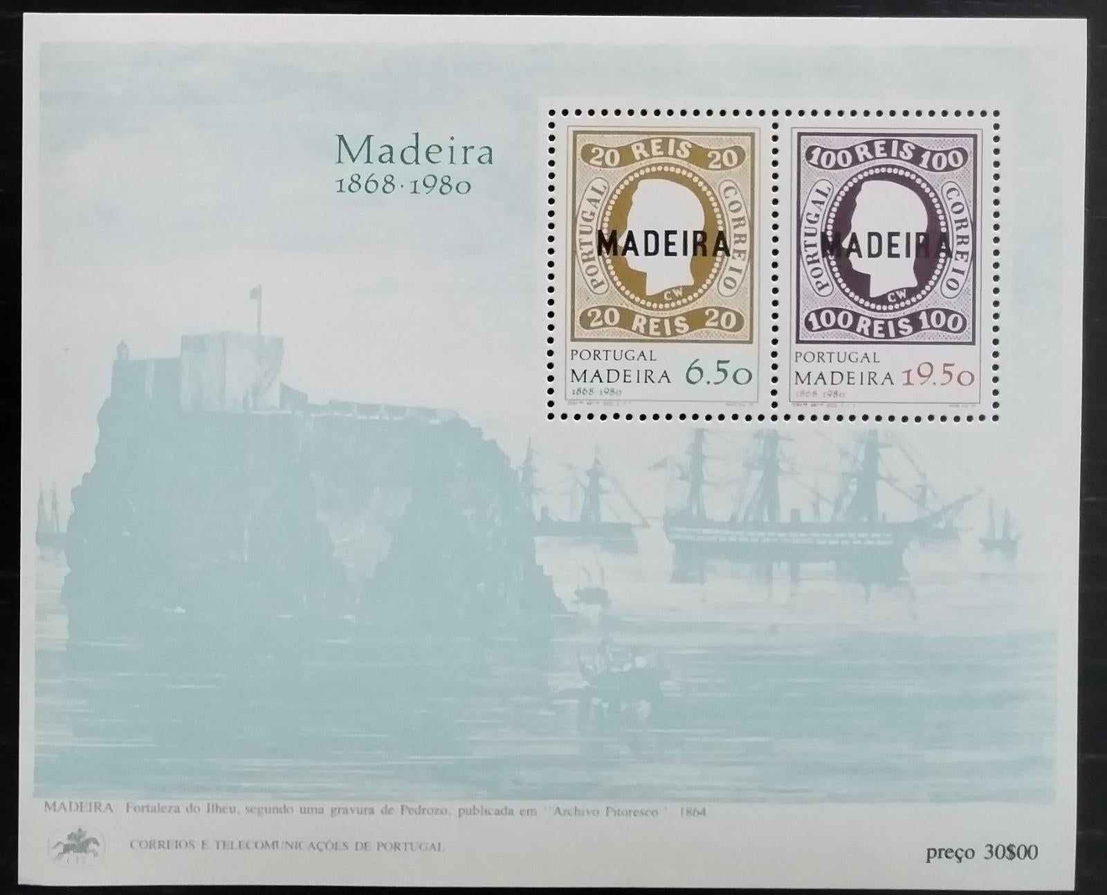 Madeira 1980 Výročí ostrovní známky