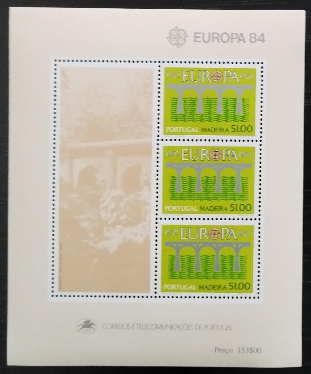 Madeira 1984 EUROPA vydání - výročí organizace CEPT a mosty