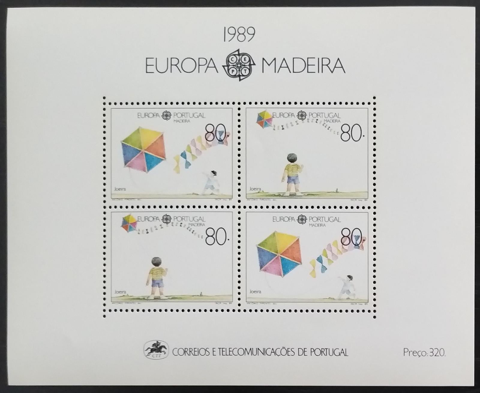 Madeira 1989 EUROPA vydání - ostrovní dětské hry a kratochvíle