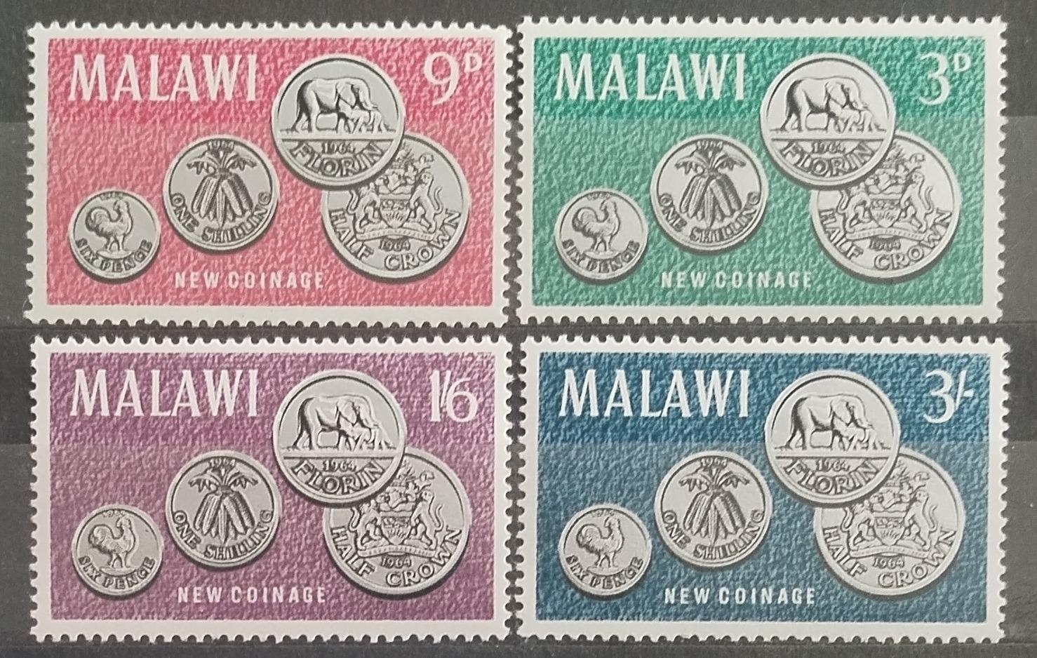 Malawi 1965 Mince a nová měna