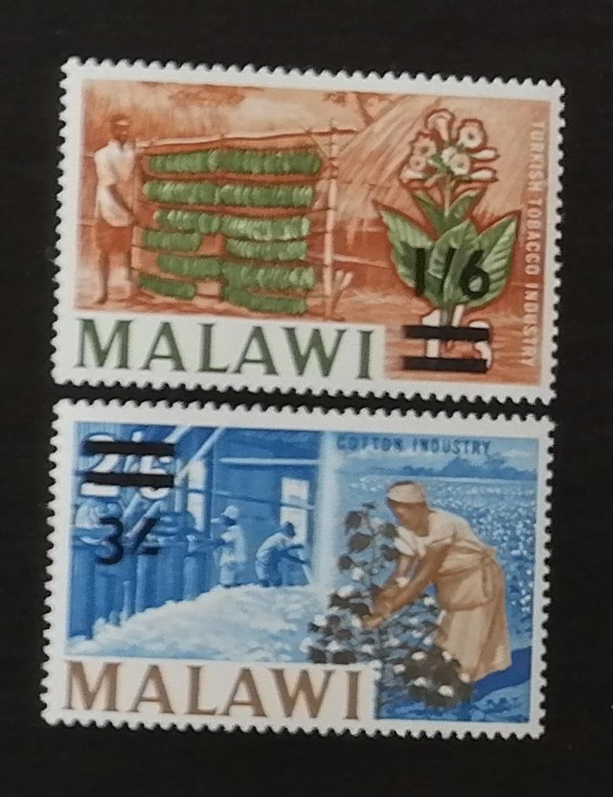 Malawi 1965 Přetisky definitivy