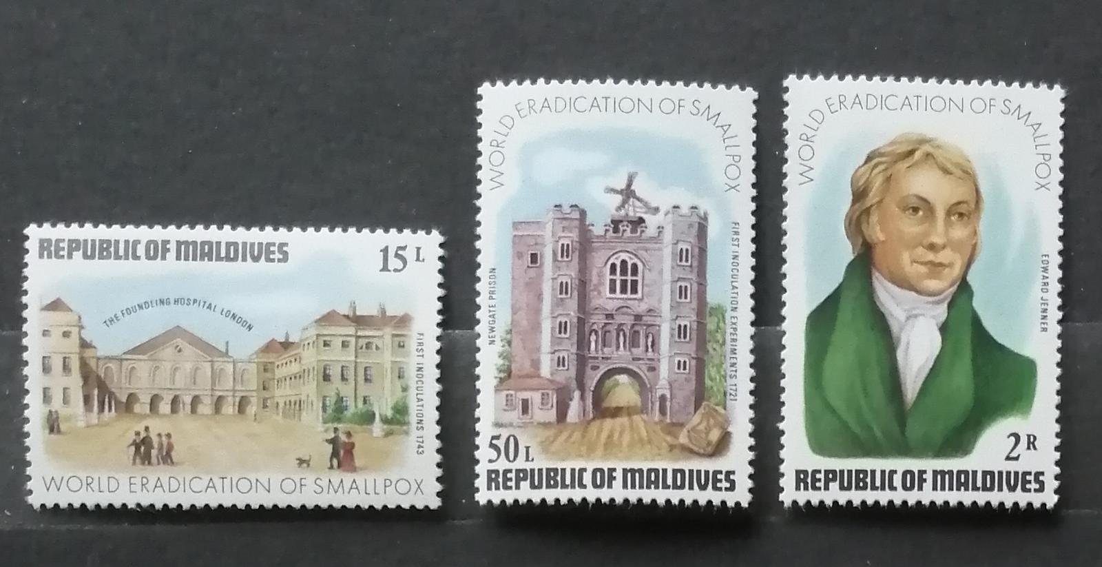 Maledivy 1978 6€ Vymýcení pravých neštovic, medicína