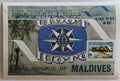Maledivy 1985 - * aršík, turismus, vlajky organizací 3£ skvrnky