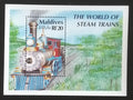 Maledivy 1990 Bl.179 8,5€ Parní vlaky Ameriky, Typ Standard 315