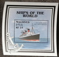Maledivy 1997 4,6€ Lodě historie a světa, 'Queen Mary'