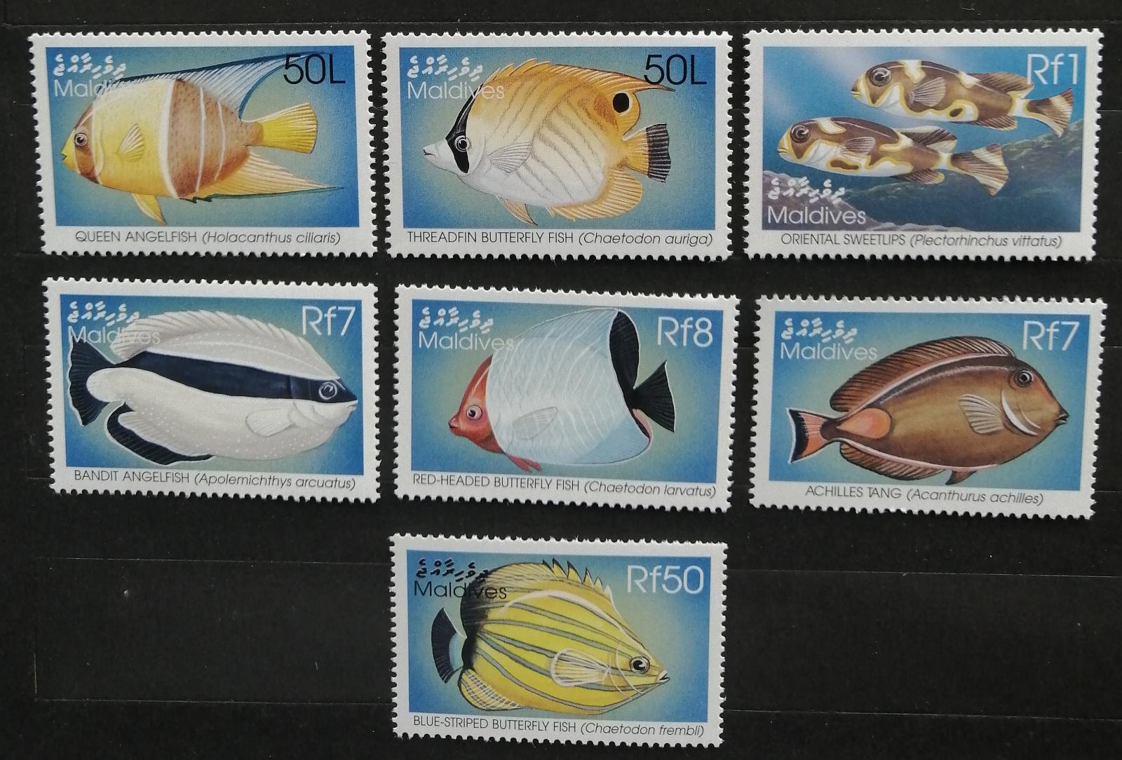 Maledivy 1998 Mi.3122-7 15€ Ostrovní korálové ryby, fauna moří