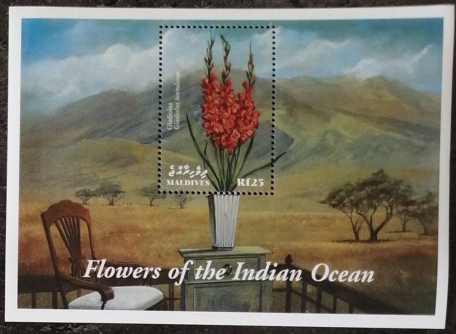 Maledivy 2000 Bl.467 5,5€ Zahradní květiny, Flora, Mečíky