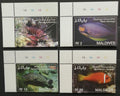 Maledivy 2007 Mi.4551-4 5,5€ Ostrovní ryby, perutýn, klaun, muréna