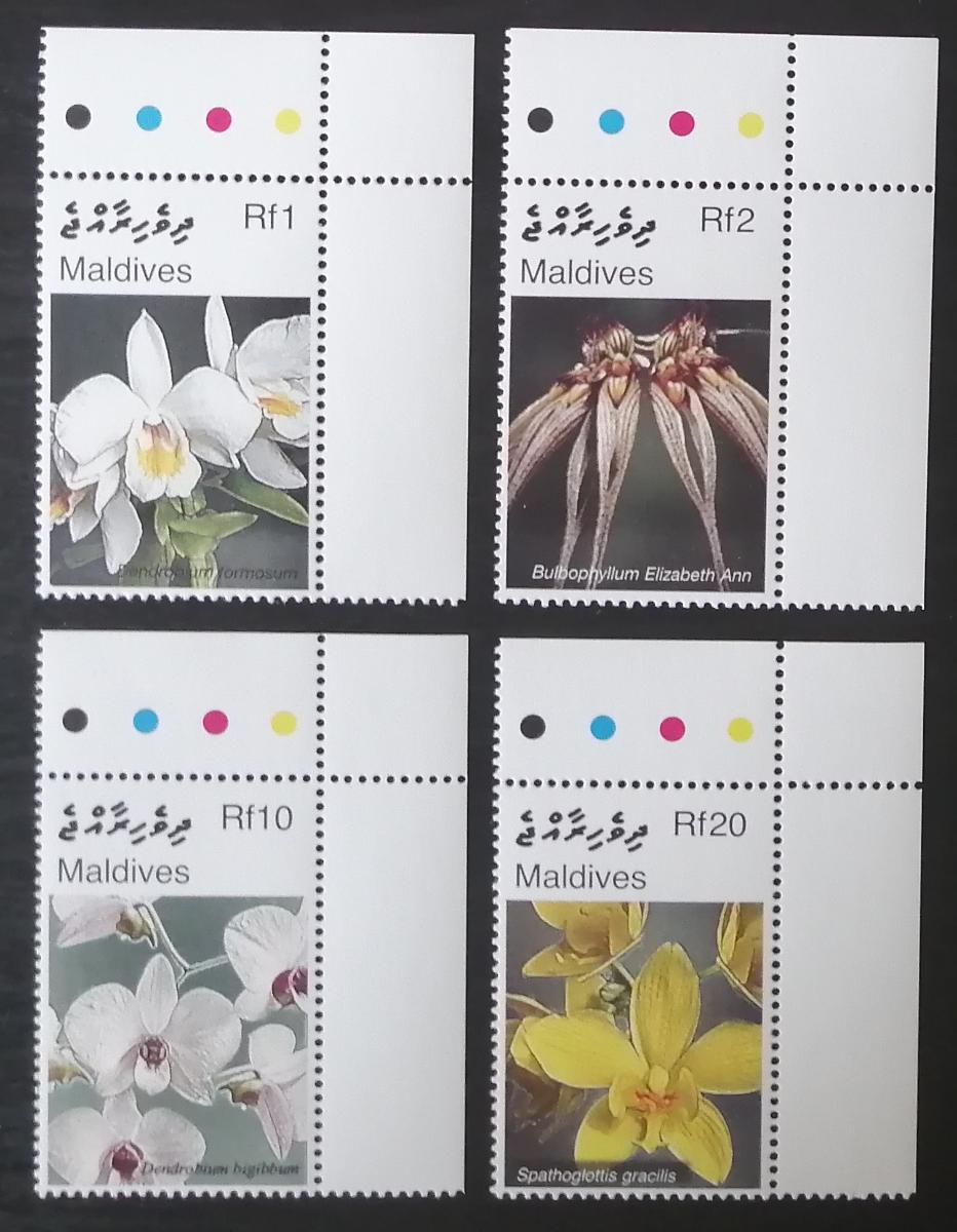 Maledivy 2007 Mi.4581-4 5,5€ Orchideje a flóra ostrovů