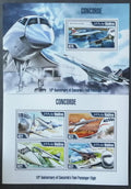 Maledivy 2013 Mi.5530-3+Bl.668 20€ 10 let posledního letu Concorde