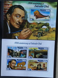 Maledivy 2014 Mi.5063-6+Bl.678 17,5€ 110 let Dalího, umění surealismu