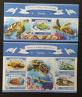 Maledivy 2015 Mi.5619-2+Bl.786 20€ Fauna Malediv- želvy, plazi