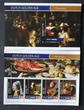 Maledivy 2015 Mi.5961-4+Bl.853 17,5€ Holandské barokní umění Rembrandt
