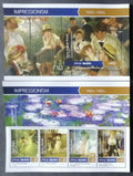Maledivy 2015 Mi.5966-9+Bl.854 17,5€ Impresionisté, Degas, Monet Manet