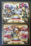 Maledivy 2016 Mi.6519-2+Bl.975 17,5€ Hasiči a jejich auta & technika