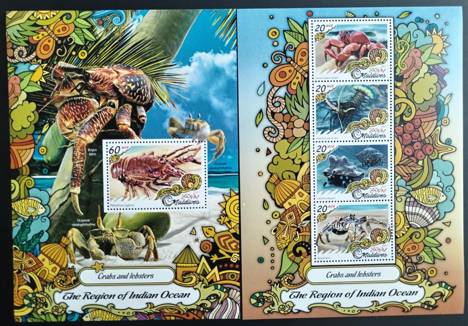 Maledivy 2017 Fauna ostrovů: Krabi a korýši