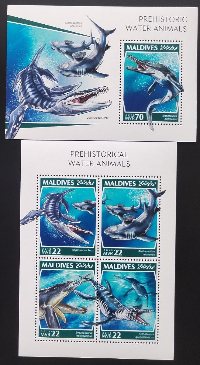 Maledivy 2018 Vodní dinosauři a ještěři pravěku