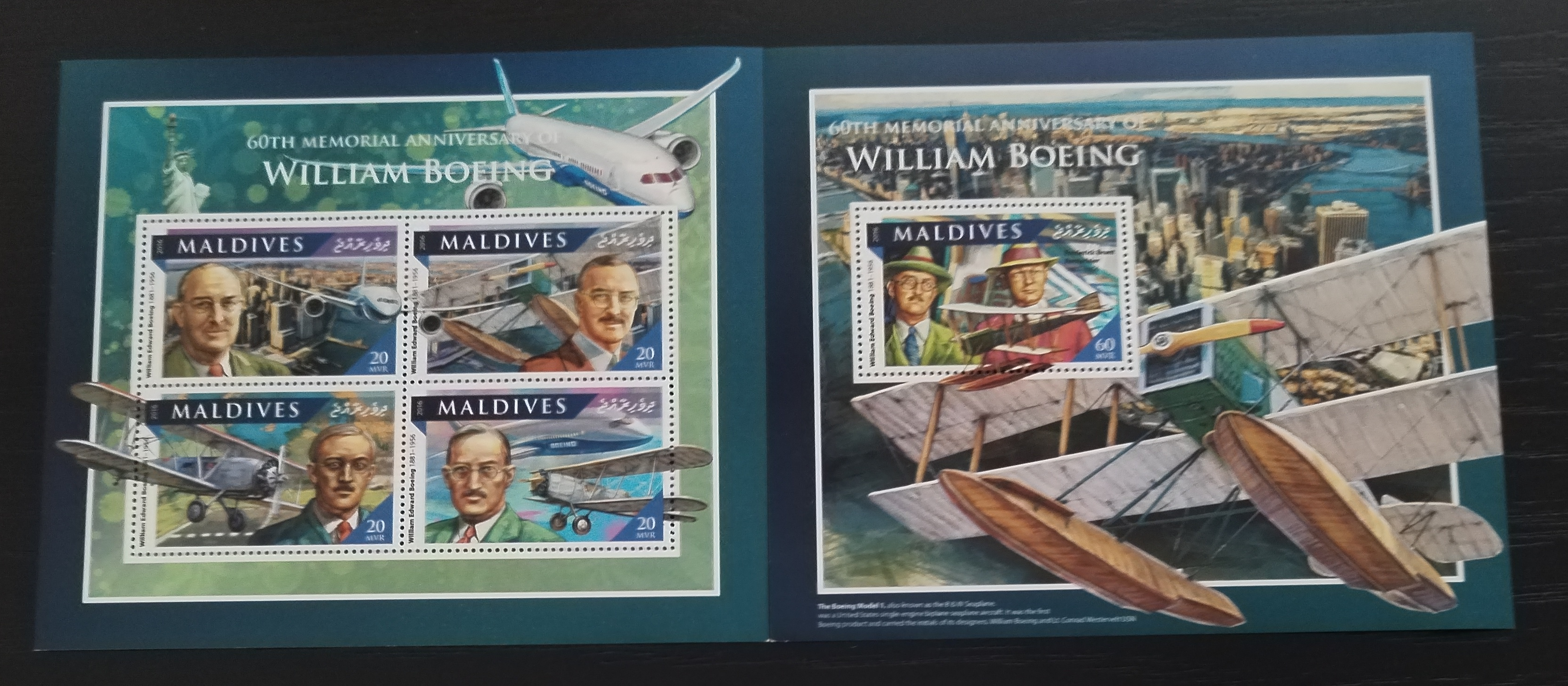 Maledivy 2016 Boeing a letadla