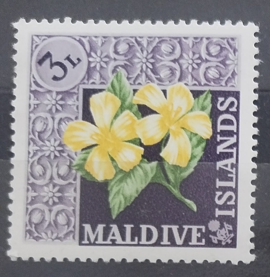 Maledivy 1966 Hodnota 3L - Mušle a škeble